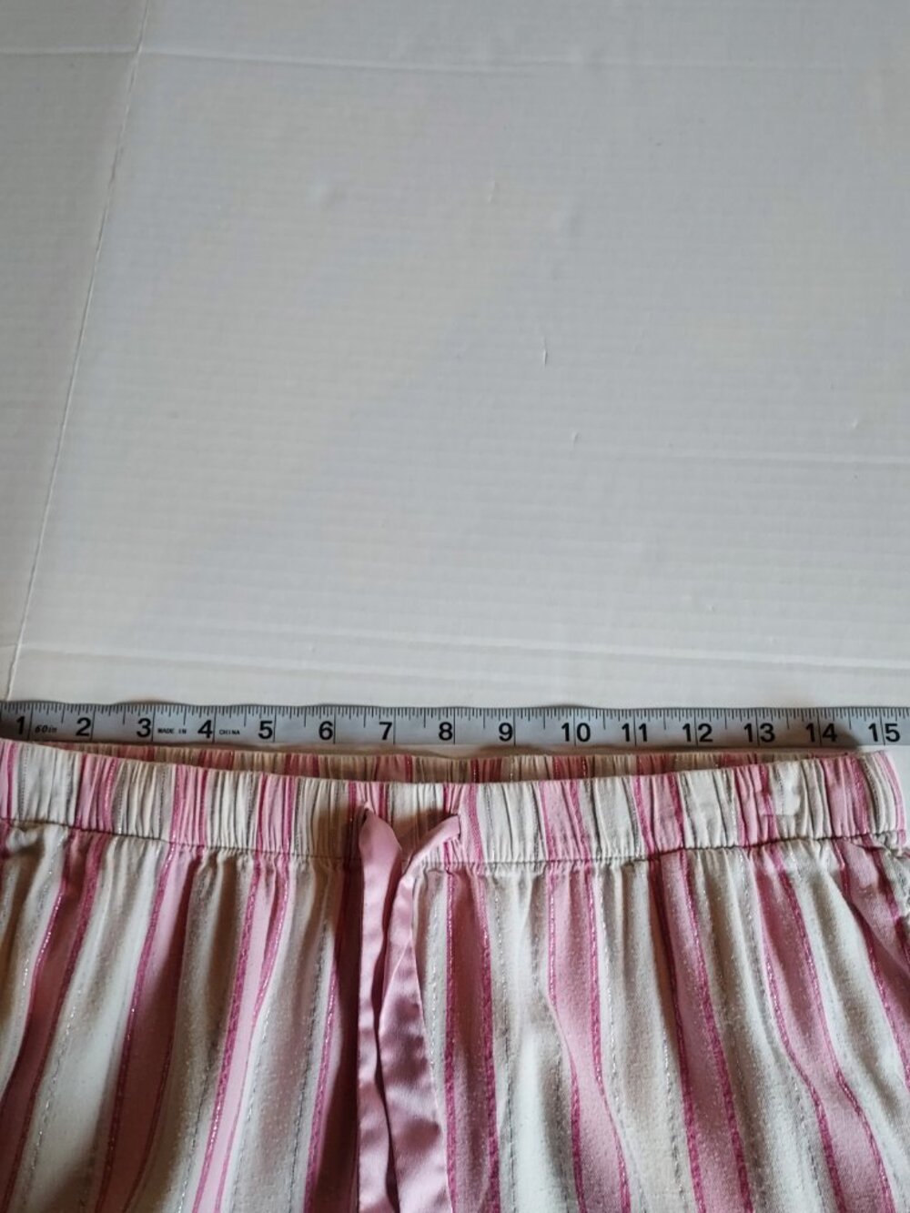 Victoria Secret Pink & White Striped Pajama Set Size Med - Picture 8 of 10